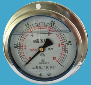 YN-60T径向带边耐震压力表